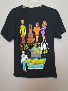 Vintage Scooby-Doo Mystery Inc. Graphic Tee - Black